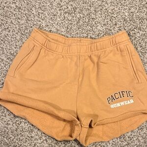 Pacific Sunwear Camel Athletic Shorts
